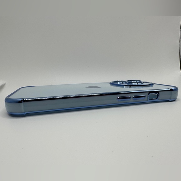 iPhone 14 Pro Case - Blue Heart w beaded wrist strap - Picture 5 of 8